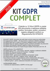 Kit GDPR COMPLET COMPLEX 2020 format din 12 Kituri GDPR – peste 300 documente + gratuit alte 175 documente si software gratuit